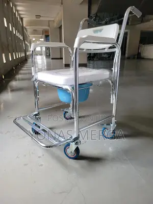 Photo - Commode Chair數□Toilet Chair孖飞shower Wheelchair頑万toilet+Hygiene Chair