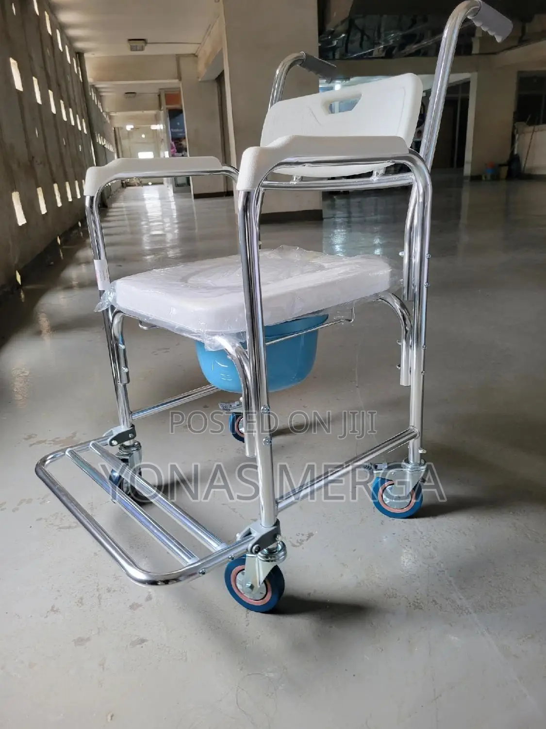Commode 4wheel Wheelchair災鈣toilet Wheelchair斷፬pot Chair፼¿Potty Chair