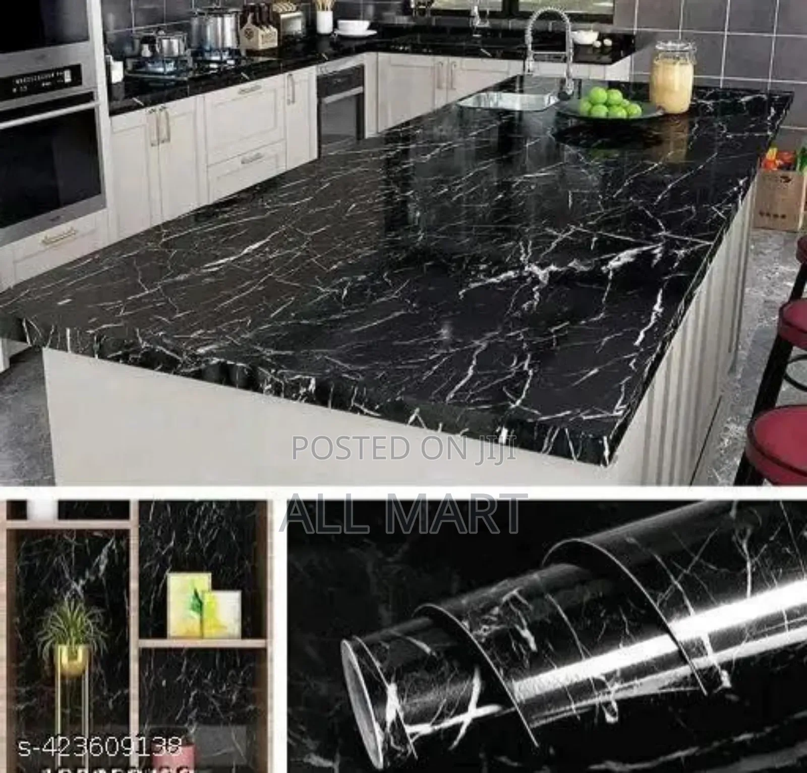 Marble Pattern Water Proof Self Adhesive Wall Sticker