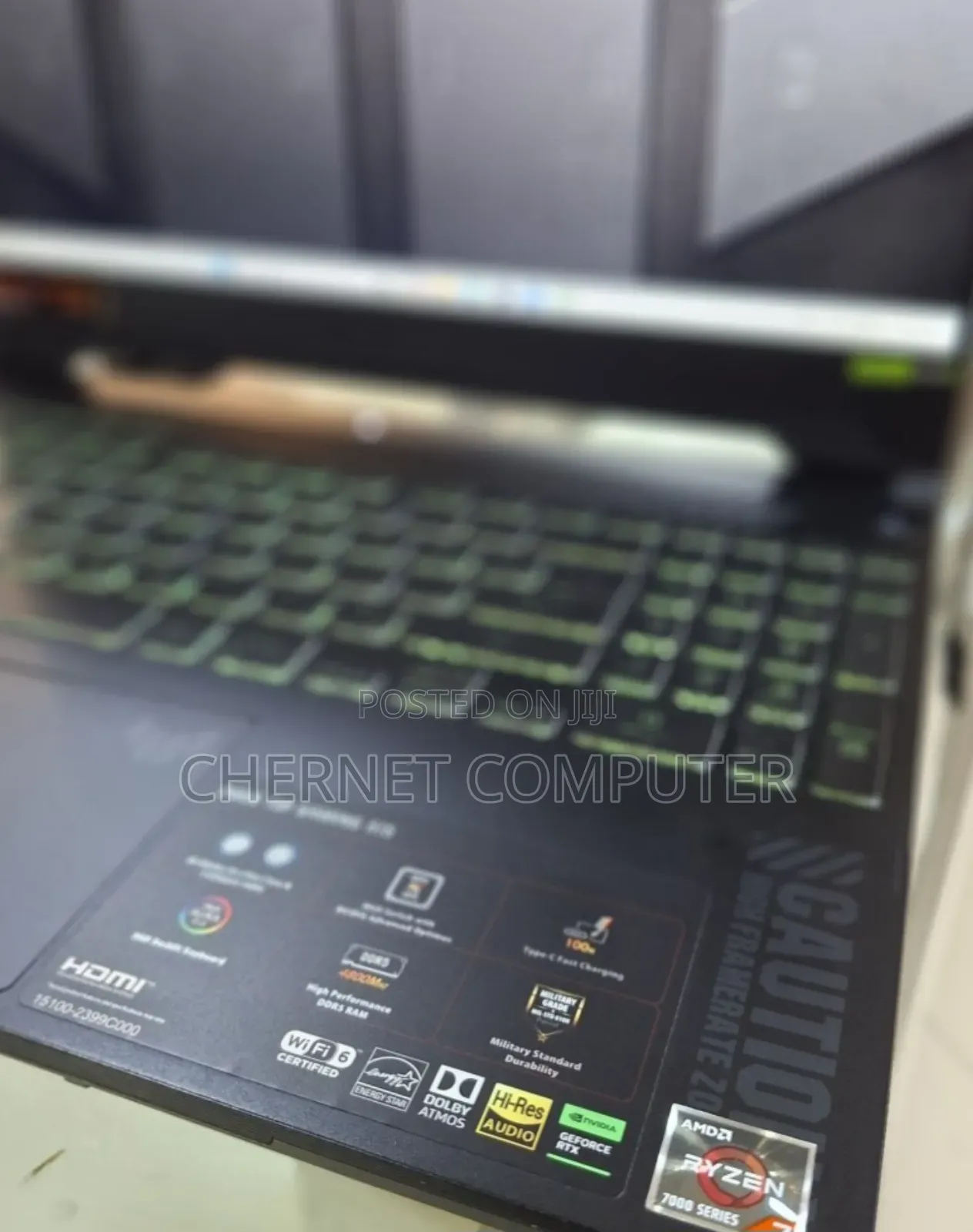 New Laptop Asus TUF Gaming A15 16GB AMD Ryzen 7 SSD 512GB