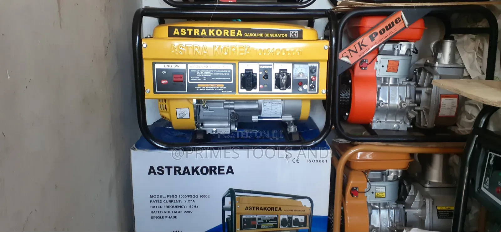 Generators, Spare Parts and Tools
