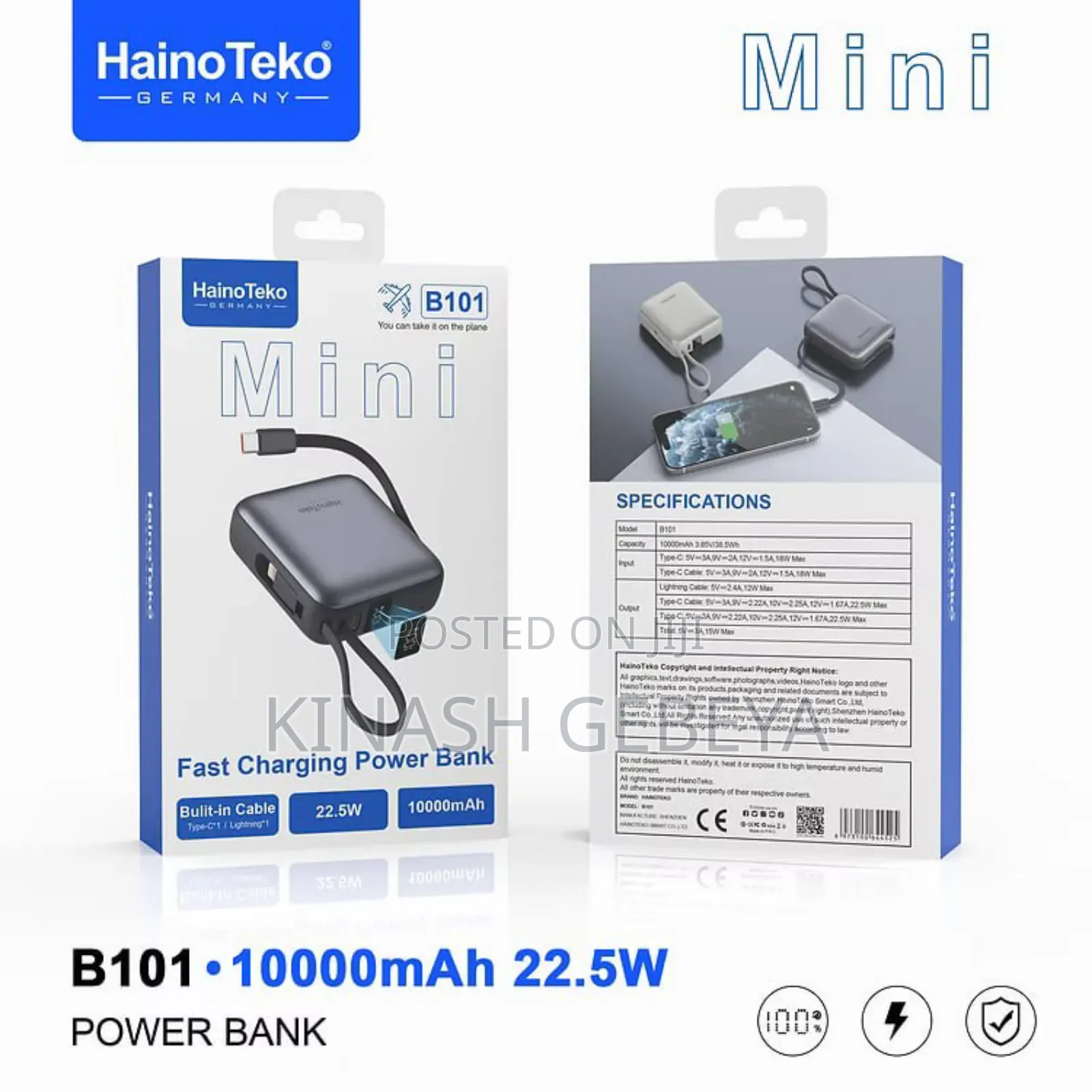 Haino Teko High Quality Power Bank(10000mah)