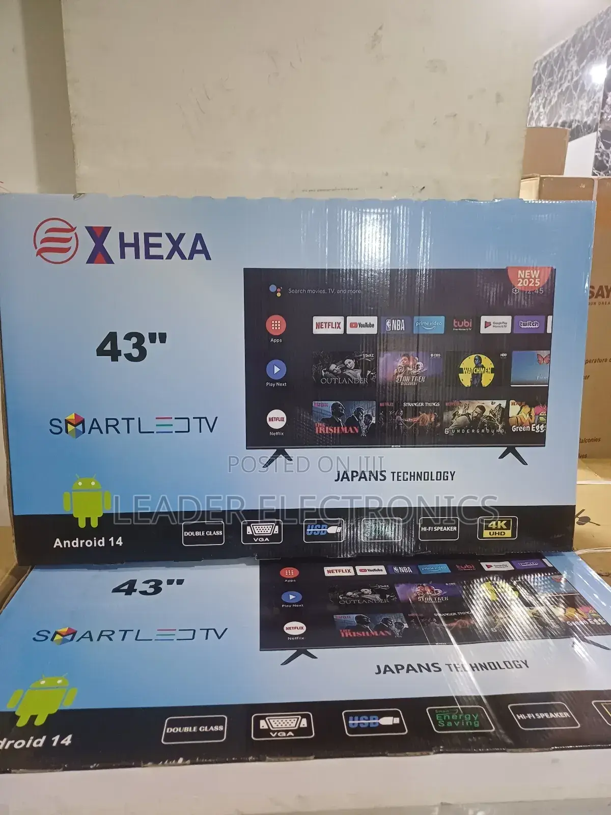 X Hexa Tv 43" Smart Android Tv New 2026