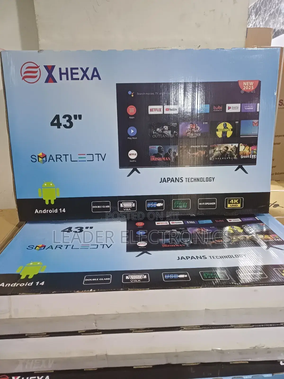 X Hexa Tv 43" Smart Android Tv New 2026