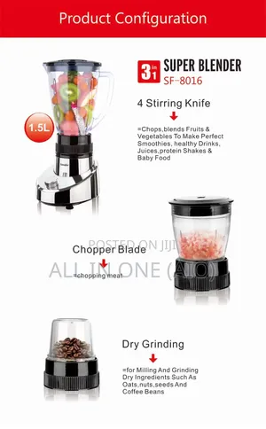 Sonifer 3 in 1 Juicer