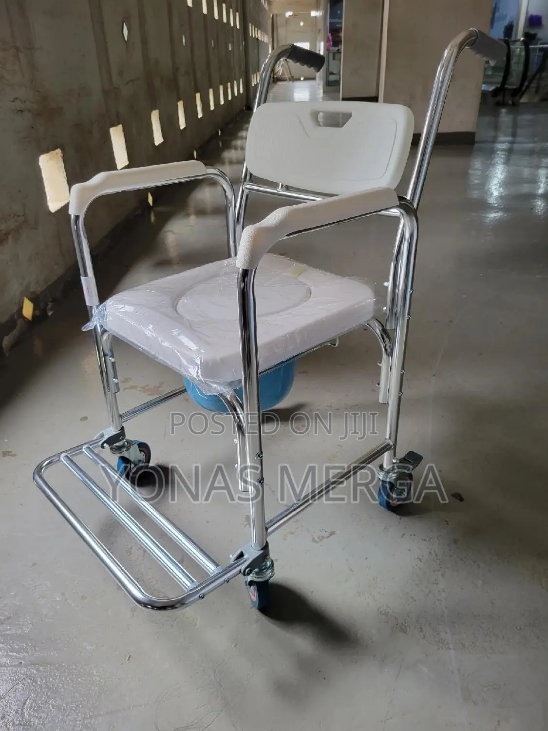 Padded Seat, Rolling Transport Chairه鴠commode Chair亞፱chair Bedside