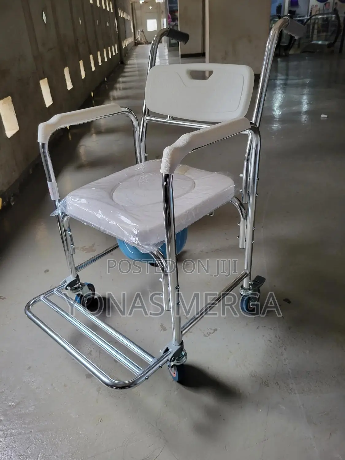 Lockable Wheelchair Bedside Toilet Seat罽፮commode Chair፤古pot Chair፻μpot