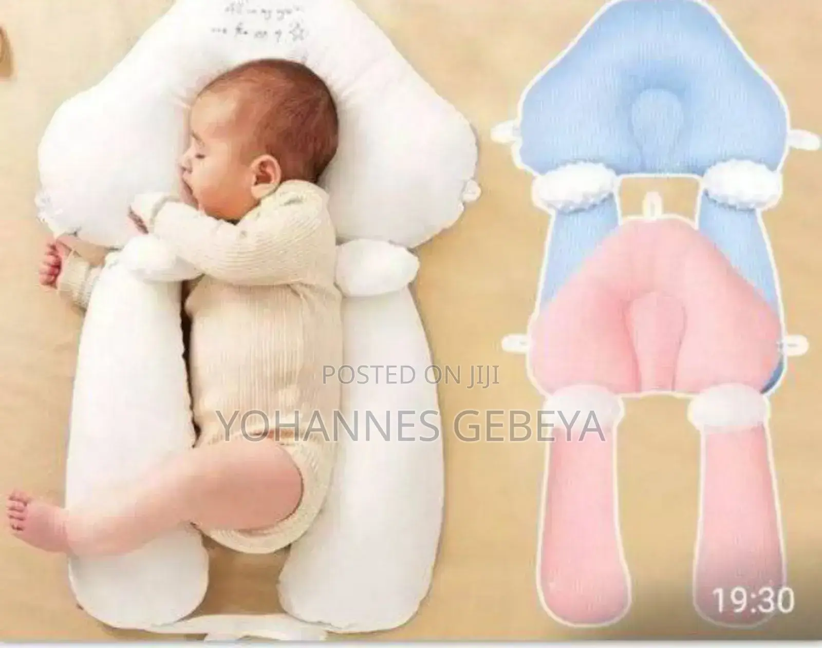 Baby Head Shaping Pillow With Body Positioner Cloud Shaped