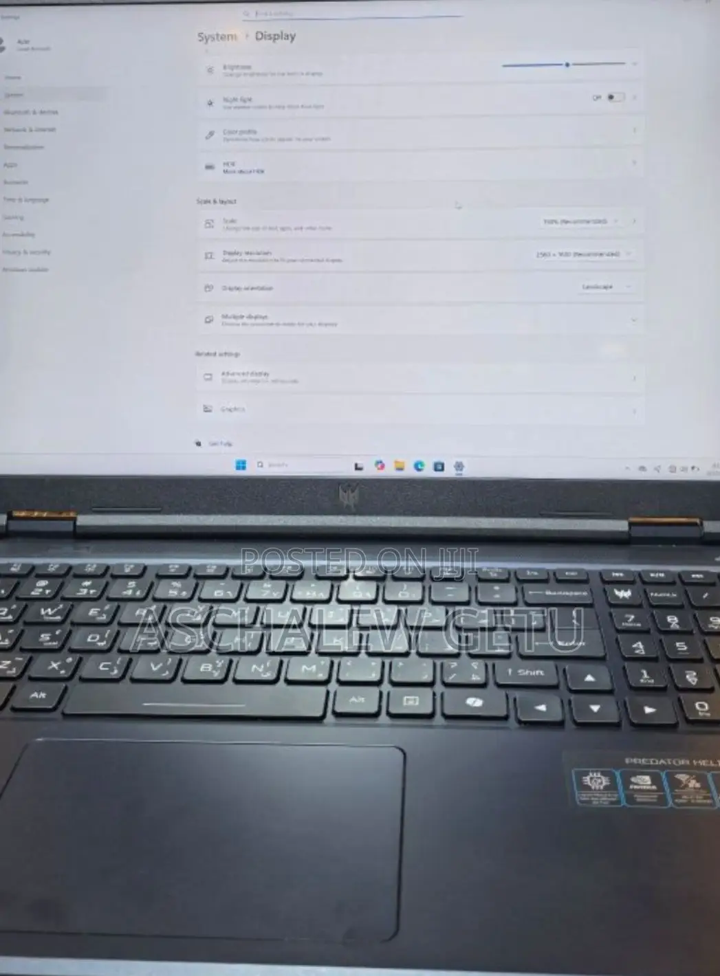 New Laptop Acer Predator Helios Neo 16 16GB Intel Core I7 SSD 1T