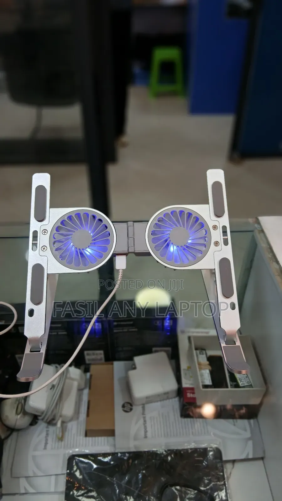 Laptop Stand With Fan RGB Light