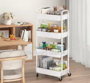 Photo - 4 Layer Movable Kitchen Storage Rack/Shelf