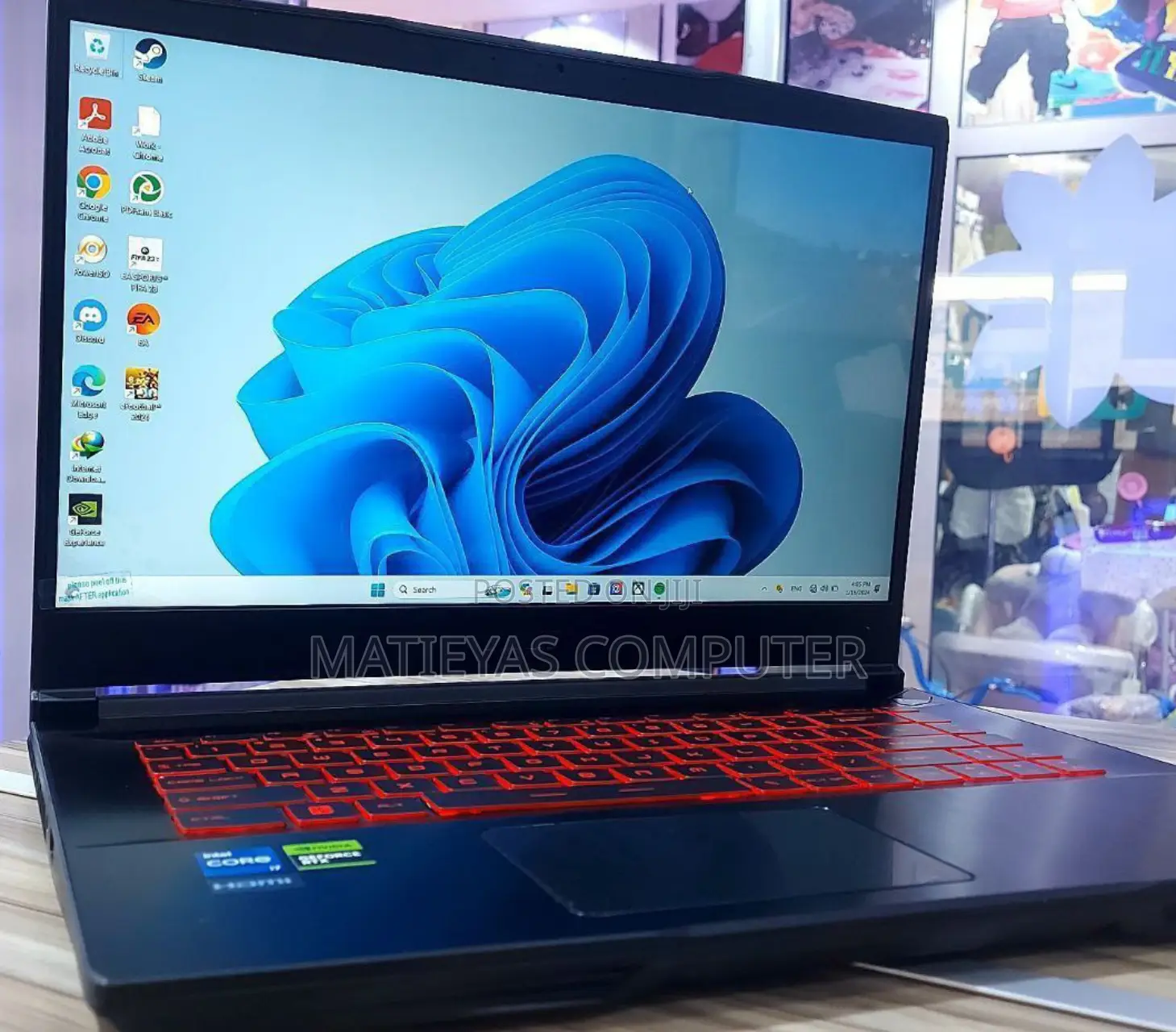 New Laptop MSI Katana GF66 16GB Intel Core I7 SSD 1T