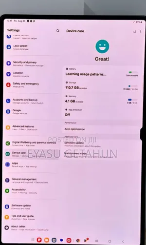 New Samsung Galaxy Tab S8 Ultra 256 GB Black