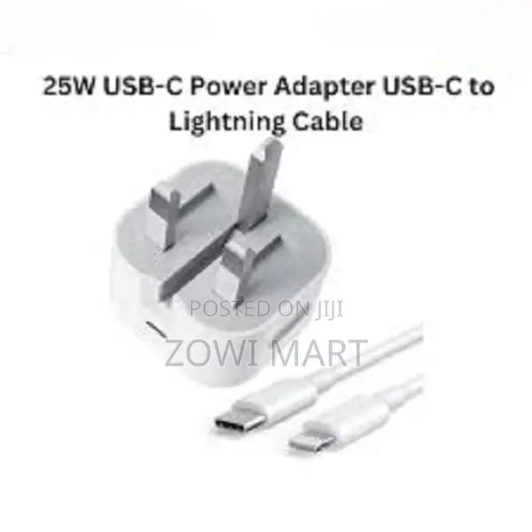 25w Usb-C Power Adapter With Usb-C to Lightning Cable