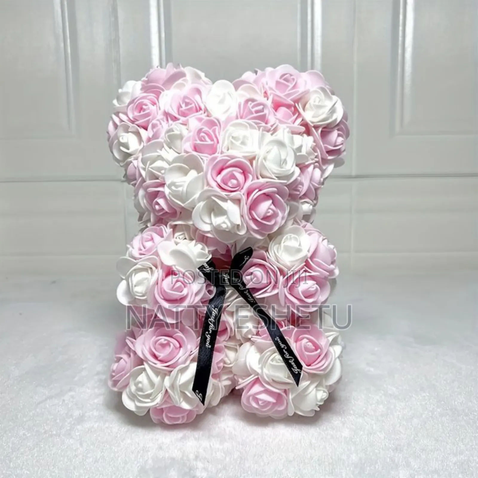 Artificial Rose Teddy Bear