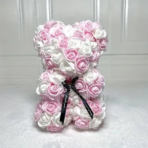 Artificial Rose Teddy Bear