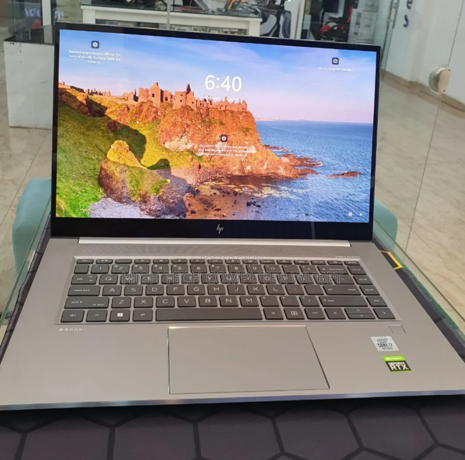 New Laptop HP ZBook Fury 17 G7 16GB Intel Core I7 SSD 512GB