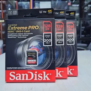 Photo - Sandisk 128gb Extreme Pro Uhs-I SDXC Memory
Card (Camera Memory Card)