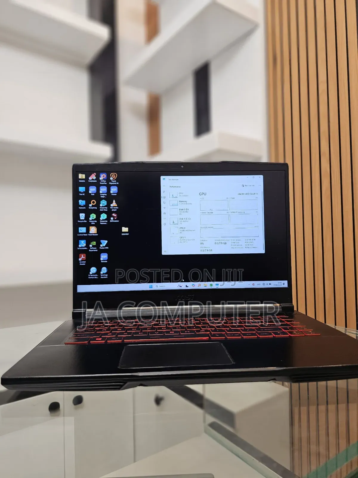 New Laptop MSI GF63 16GB Intel Core I7 SSD 1T