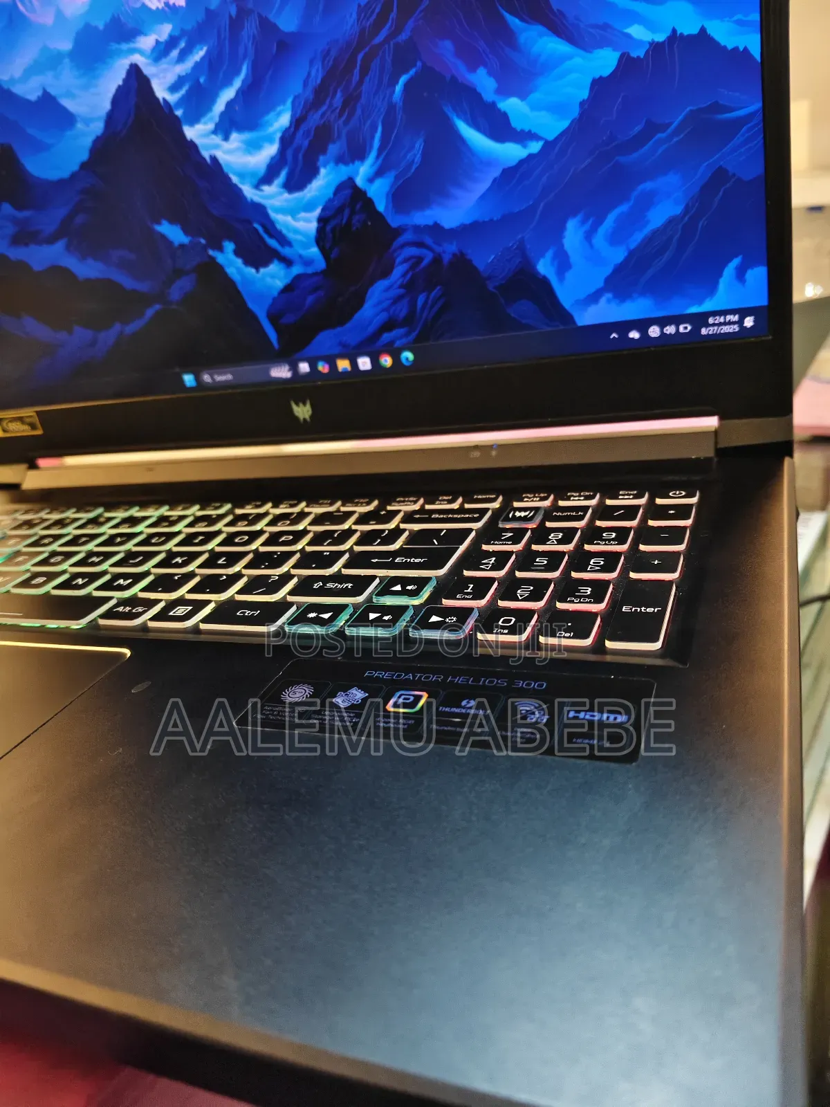 New Laptop Acer Predator Helios 300 16GB Intel Core I7 SSD 1T