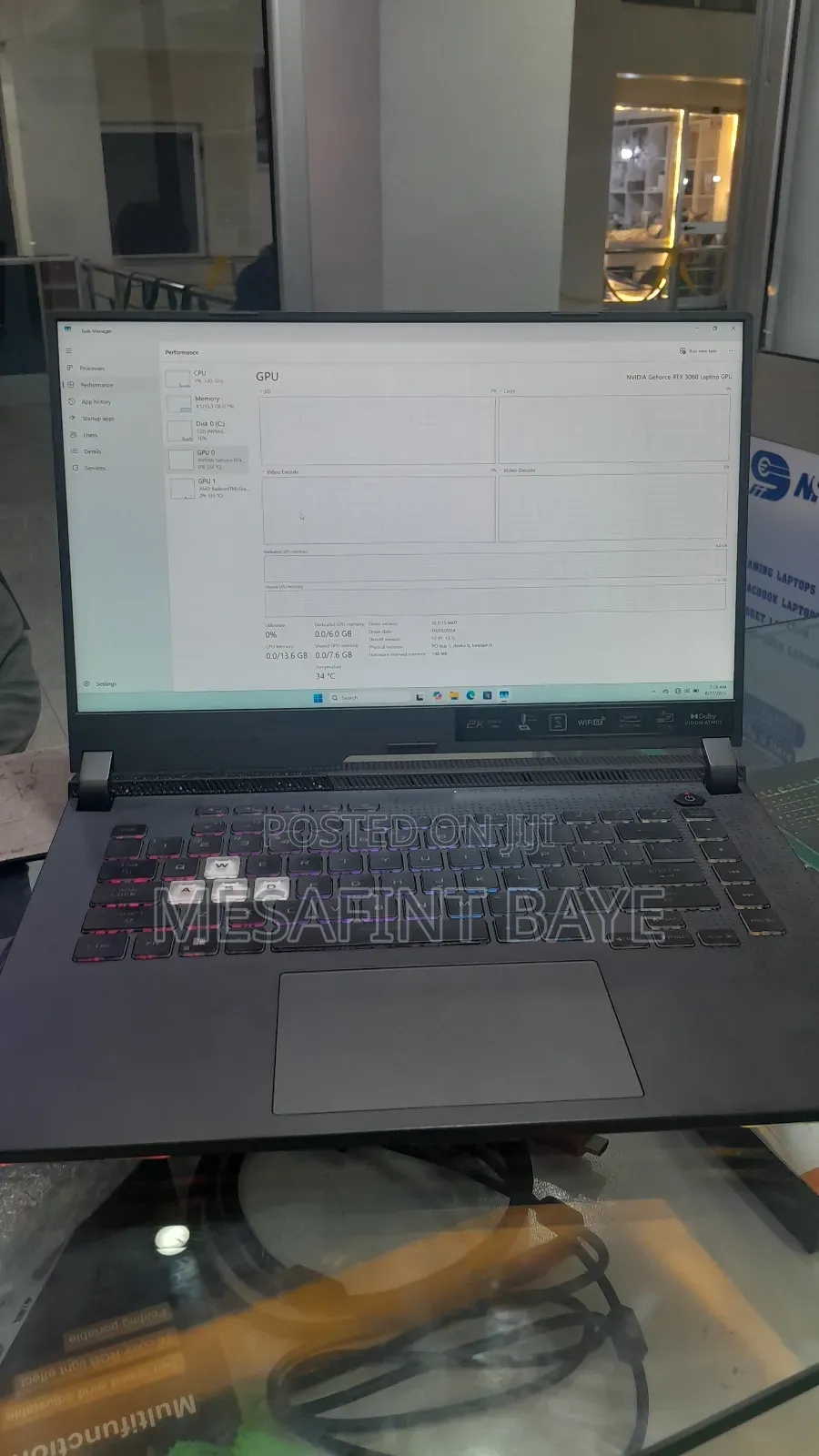 New Laptop Asus ROG Strix G15 16GB AMD Ryzen 7 SSD 1T