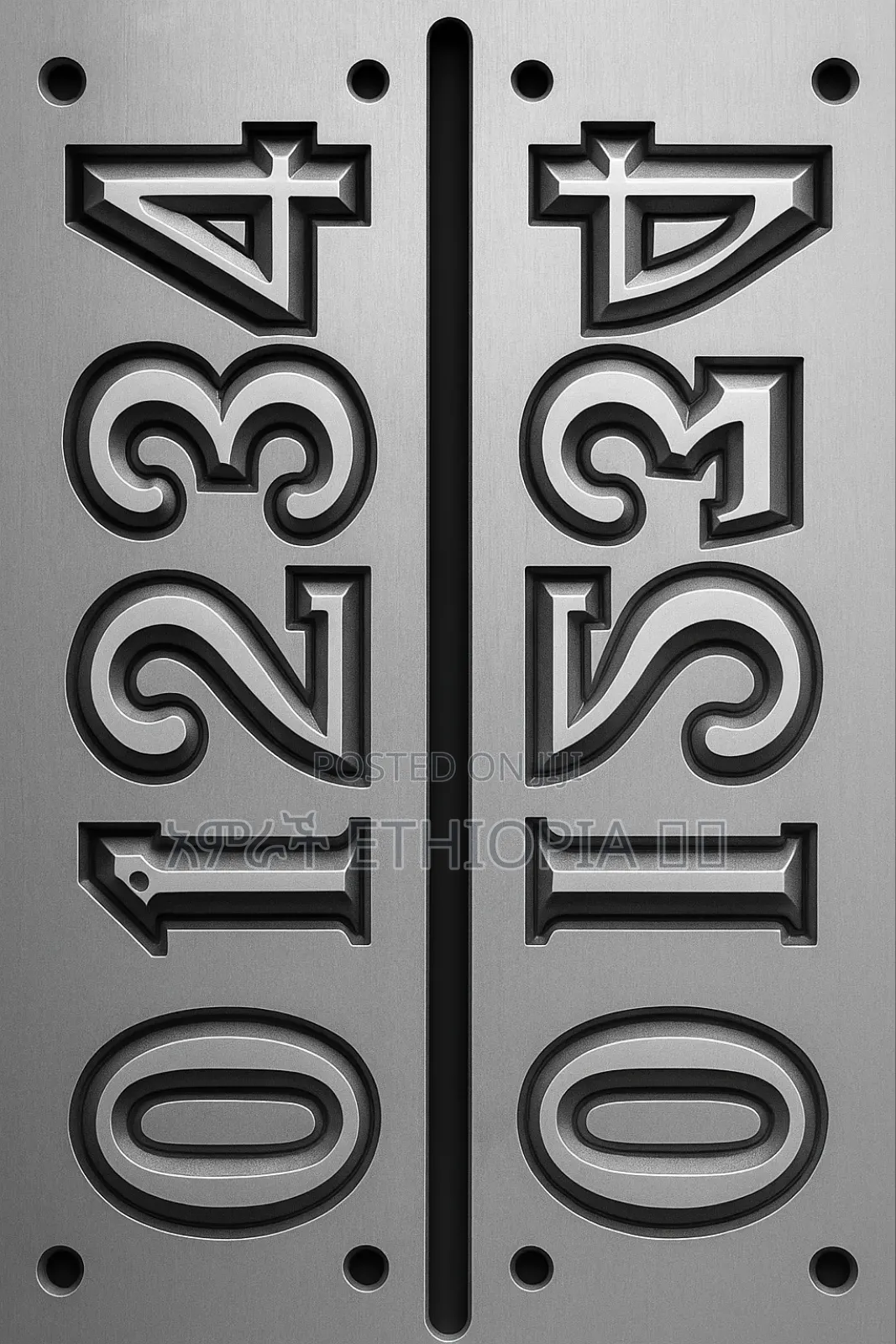 Number Candle Mold ( የቁጥር ሻማ ሞልድ)