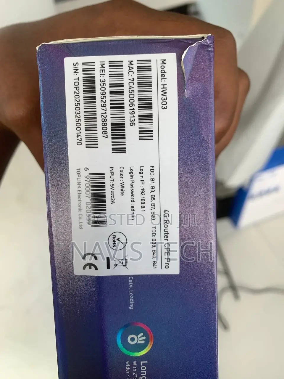 Toplink 5g+ Mobile Wifi Router (Sim Card )