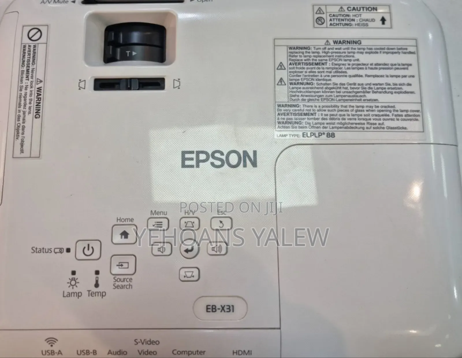 Epson Projector Model Name: Eb-X31 Hardware Interface: Vga, Usb, HDM