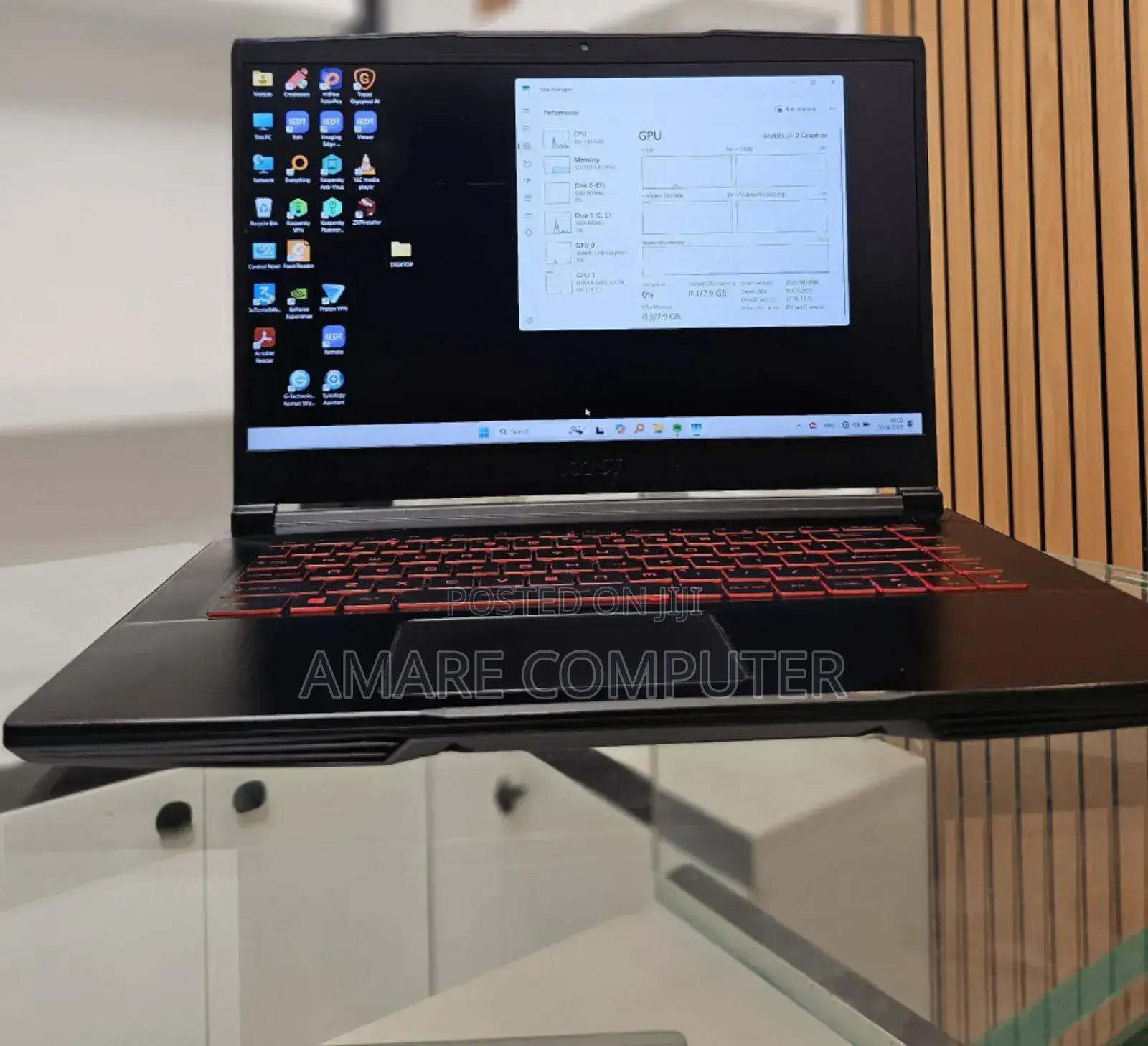 New Laptop MSI 16GB Intel Core I7 SSD 1T