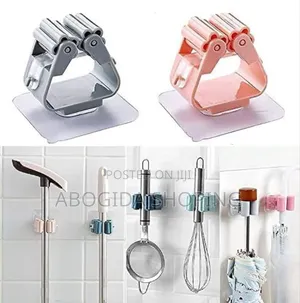 Photo - 2pcs Punch-Free Wall-Mounted Strong Mop Hook,
