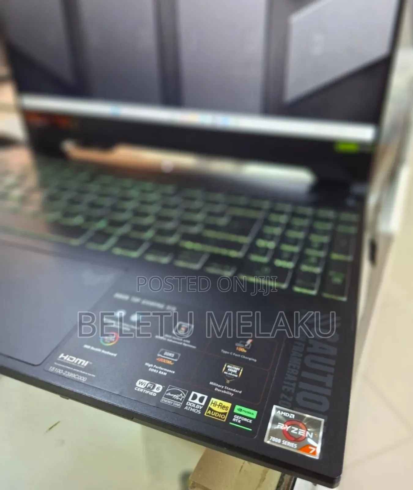 New Laptop Asus TUF Gaming A15 16GB AMD Ryzen 7 SSD 512GB