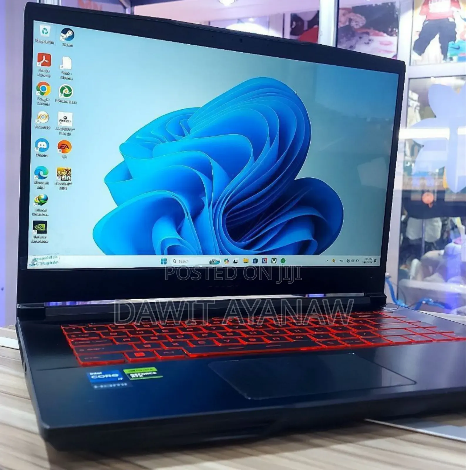 New Laptop MSI Katana GF66 16GB Intel Core I7 SSD 512GB