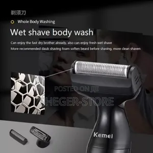 Orginal Kemei 3-in-1 Professional Body Trimmer (Delivery Free)