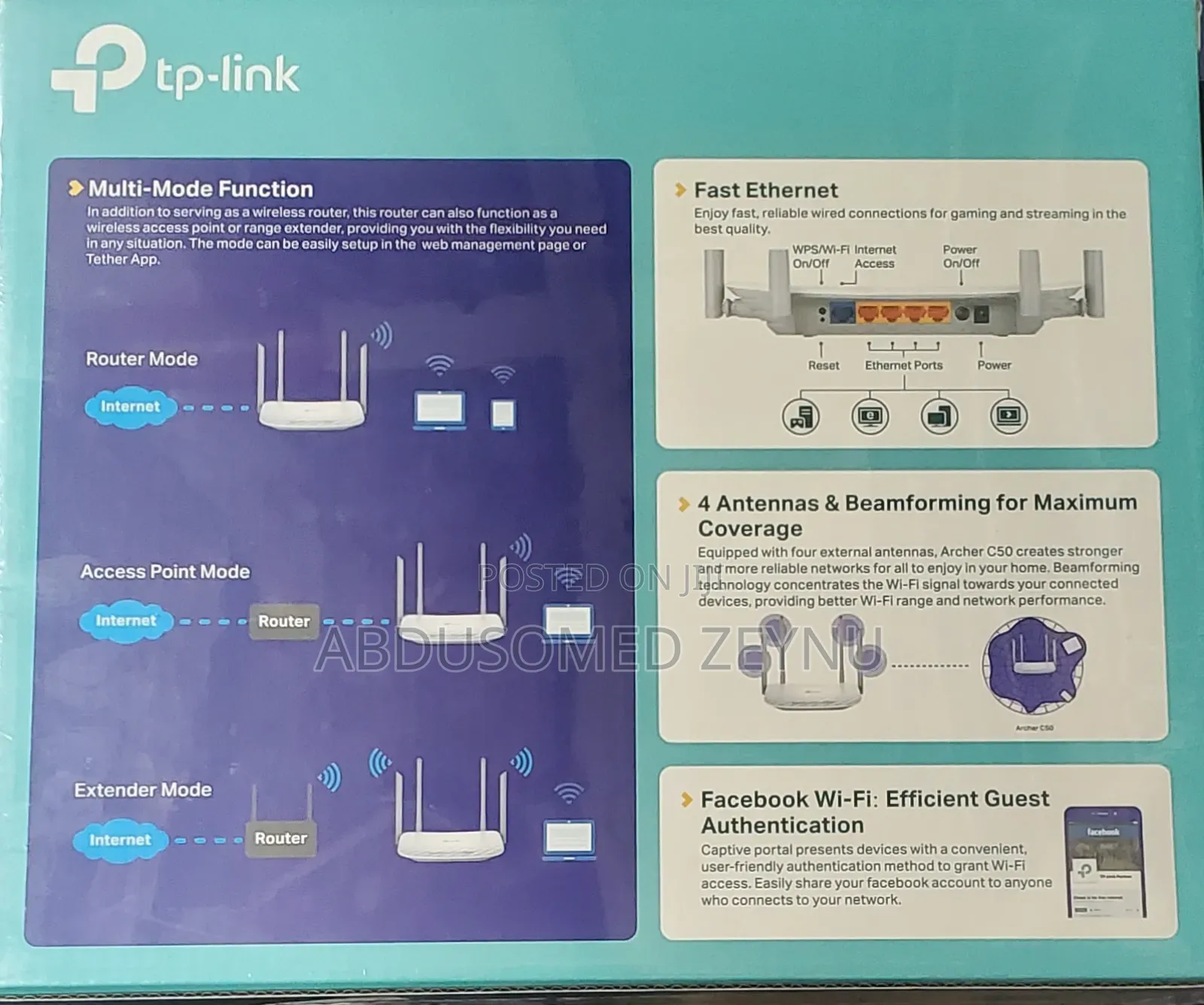 Wi-Fi Router Ac 1200 Tp-Link