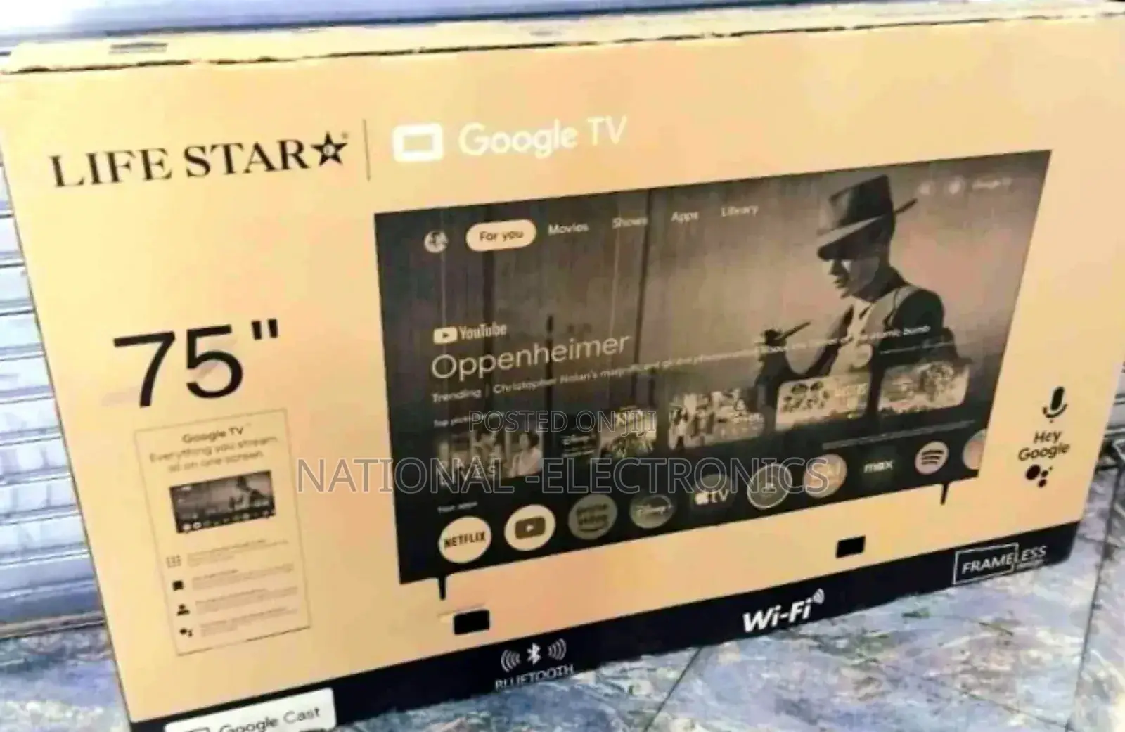 Lifestar Tv 75 Inch Frameless Android New 2025 Tv New Price