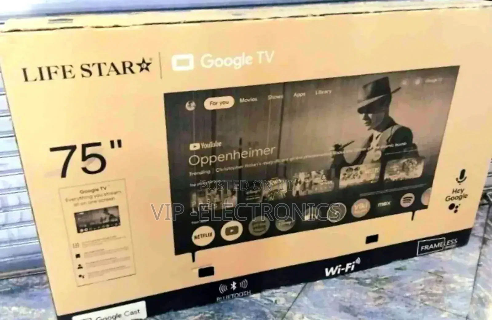 Lifestar Tv 75 Inch Frameless Android New 2025 Tv New Price