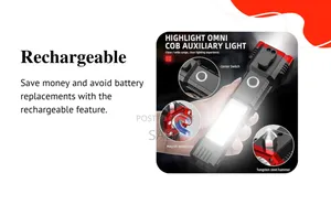 መብራት ሲጠፋ ብዎ አዲስ የእጅ ባትሪ በቻርጀር የሚሰራ
ለመያዝ ቀላል እና ቀልጠፍ ያለች