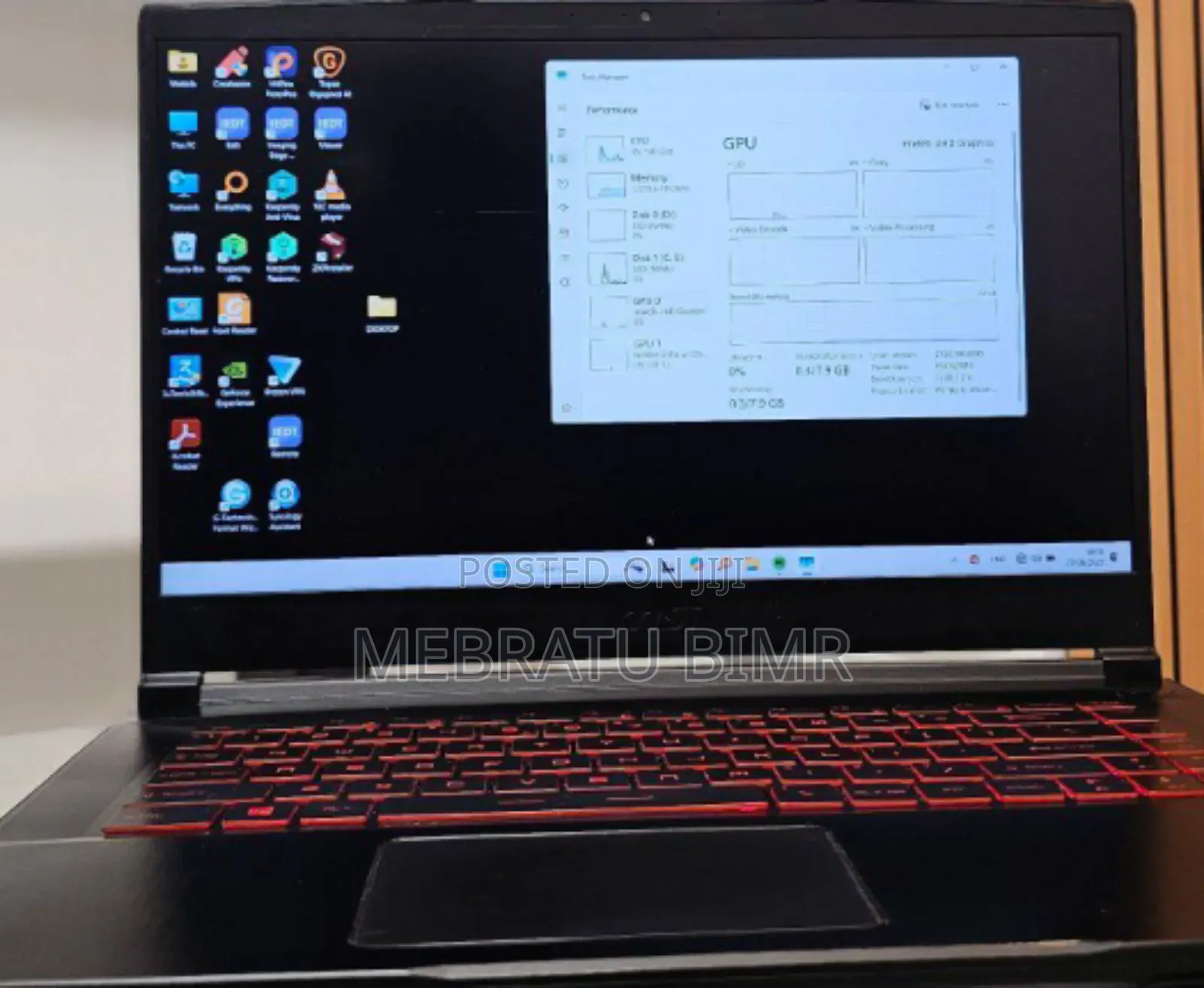 New Laptop MSI GF63 16GB Intel Core I7 SSD 1T