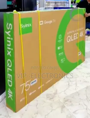 Photo - Syinix 75 Inch Tv Smart Qled Uhd Frameless A.Droid Tv