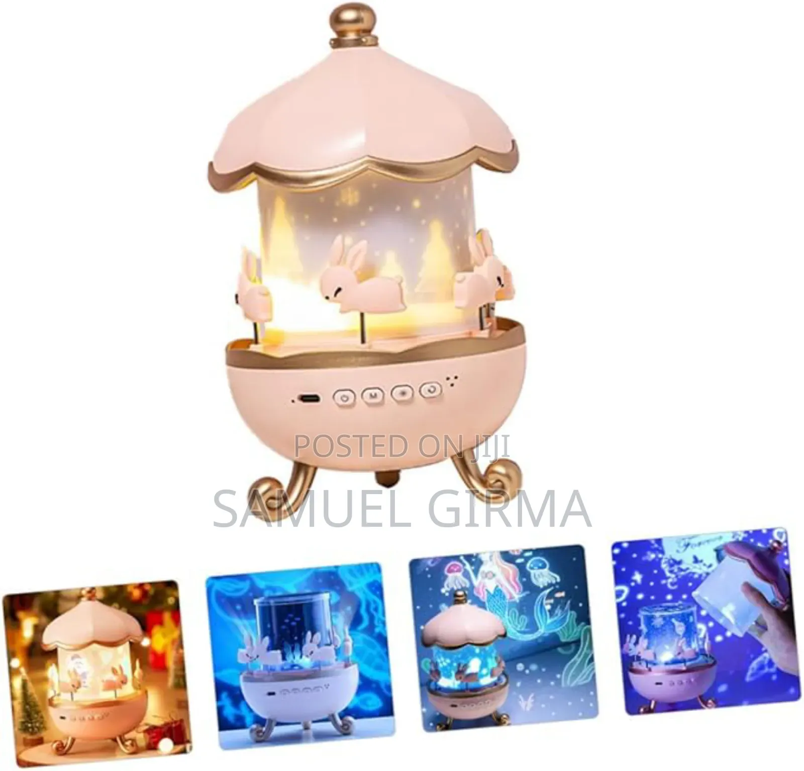 Rechargeable Rotating Projector Lamp