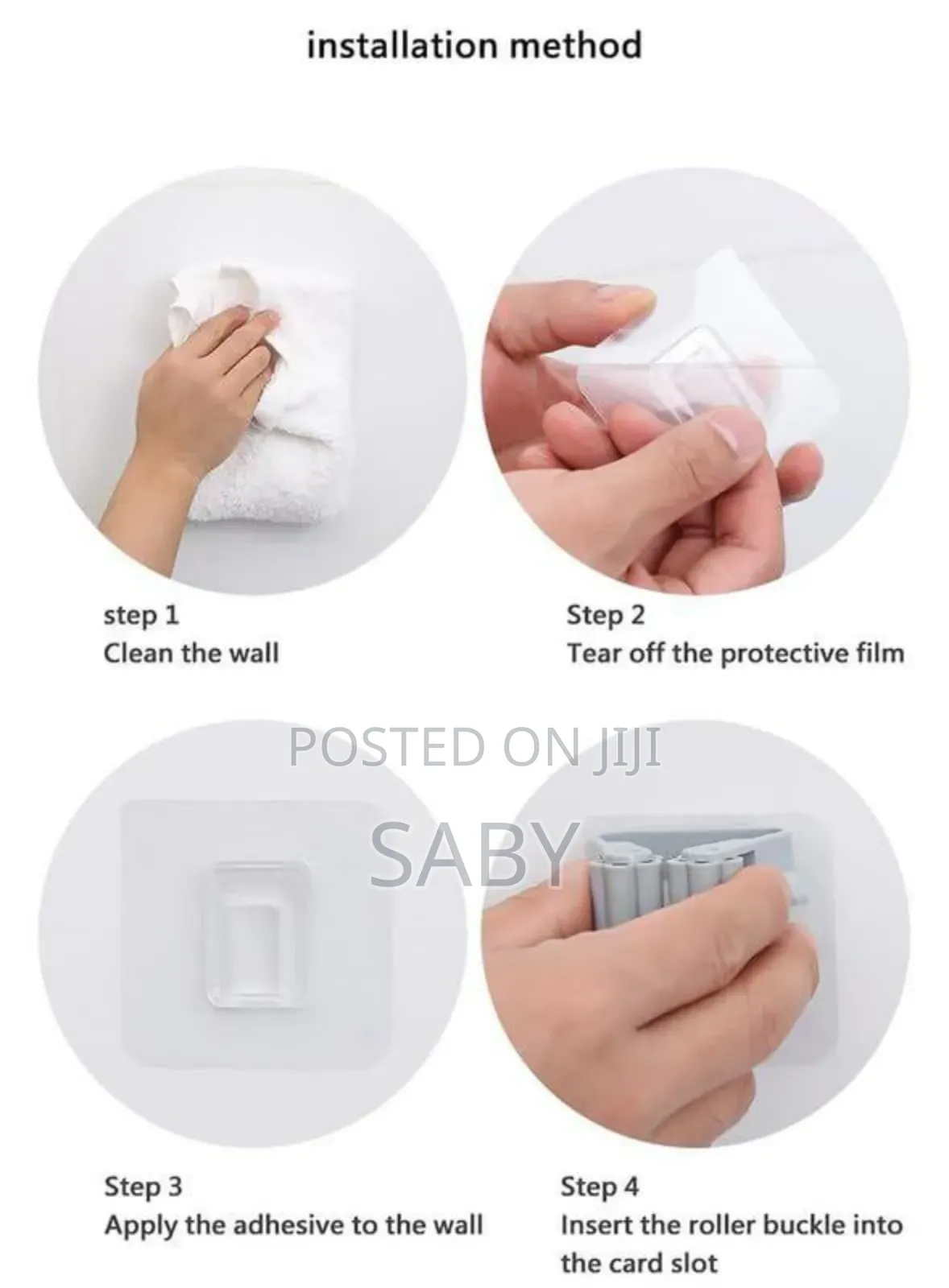 2pcs Punch-Free Wall-Mounted Strong Mop Hook,