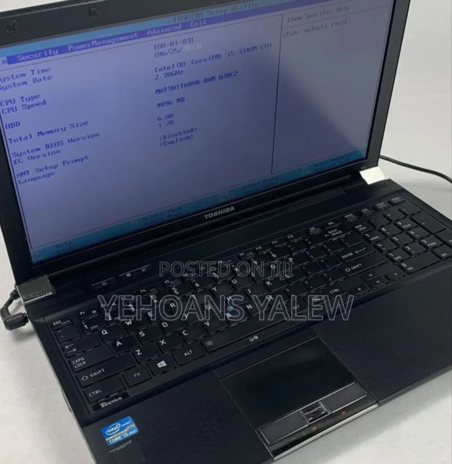 New Laptop Toshiba Tecra R950 4GB Intel Core I5 SSD 320GB