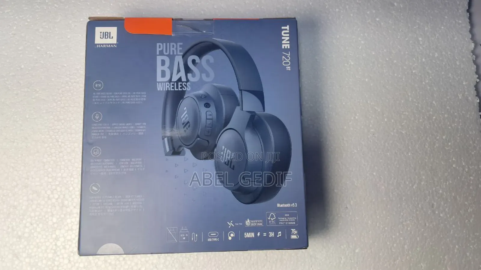  JBL Tune 720bt Wireless Headphones 
