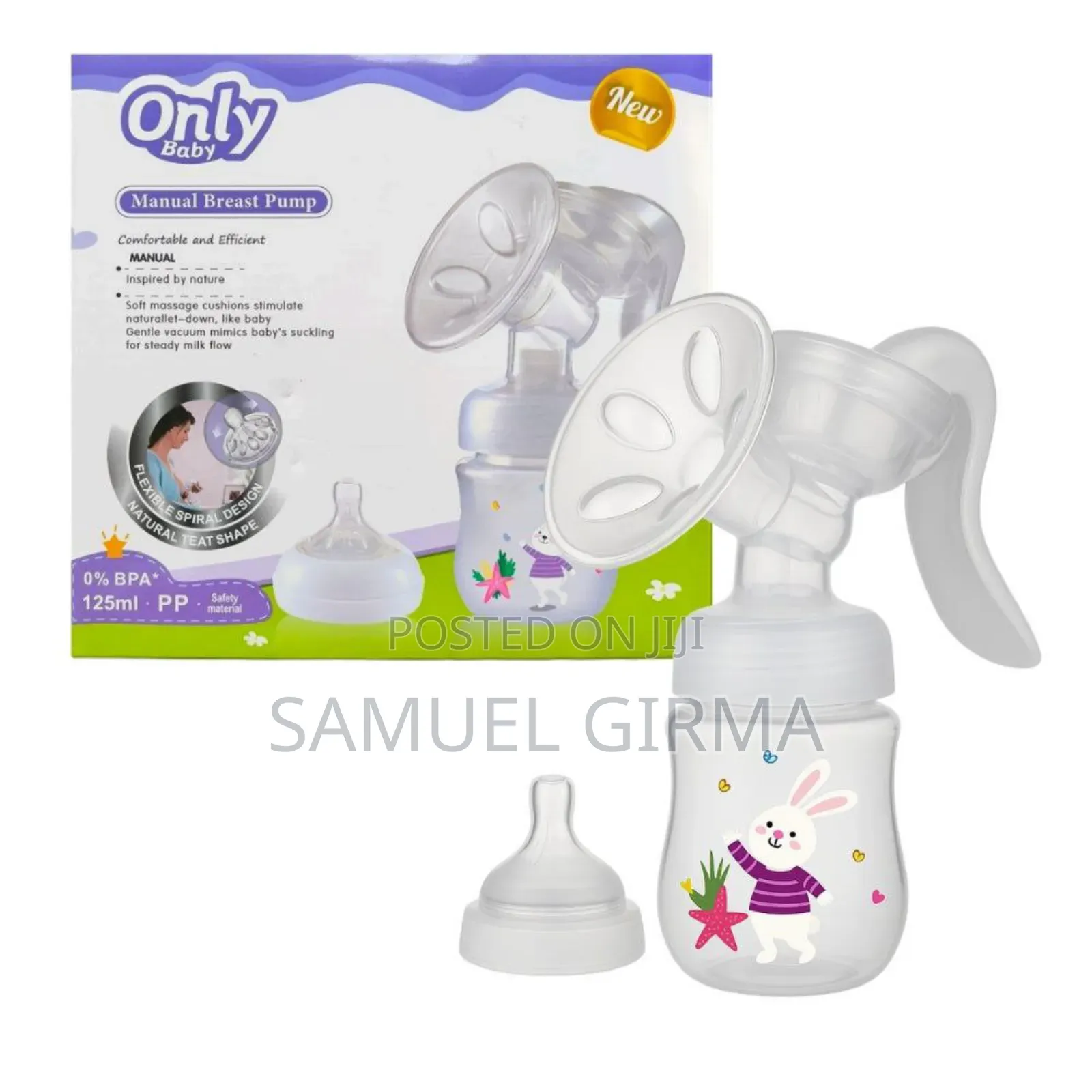  ብዙ እናቶች ተጠቅመዉበት የወደዱት
 Only Baby Manual Breast Pump