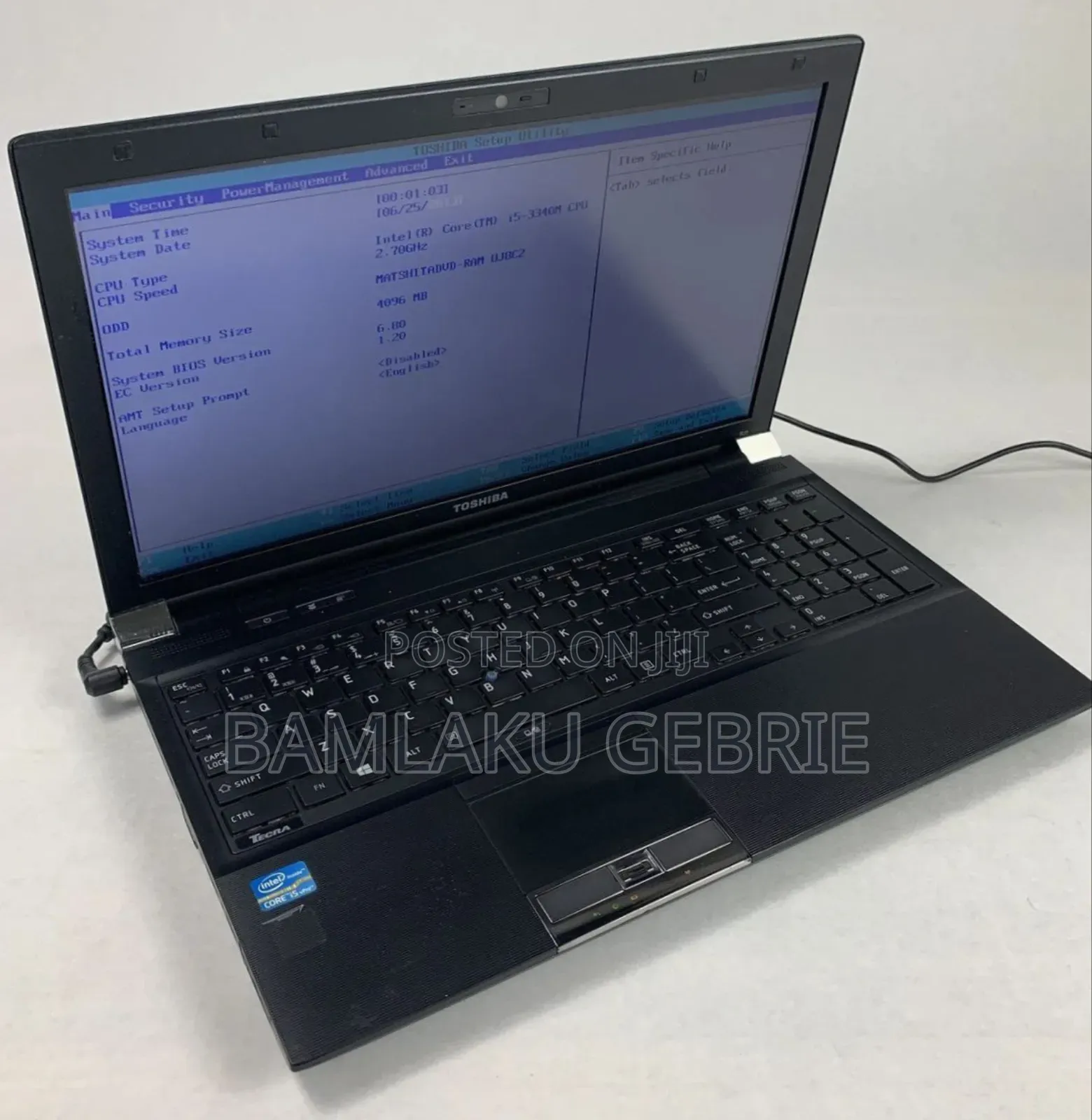 New Laptop Toshiba Tecra R950 4GB Intel Core I5 HDD 320GB