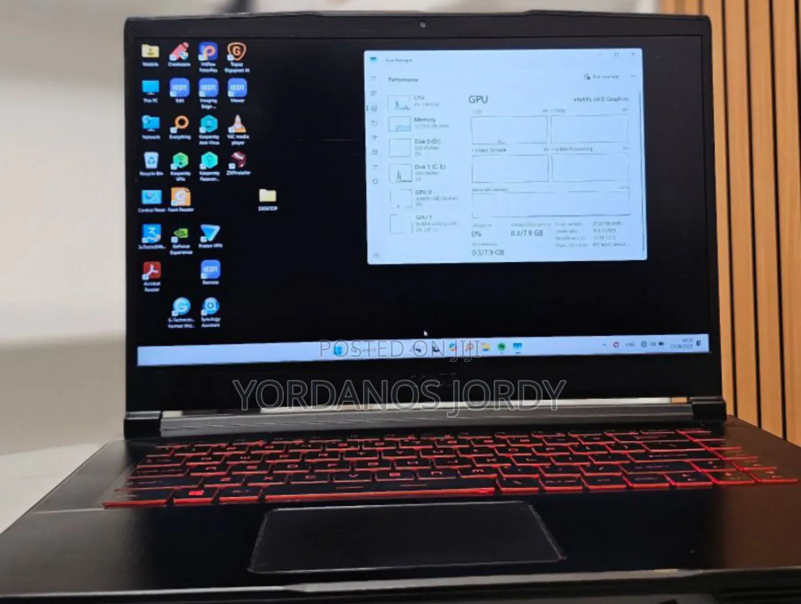 New Laptop MSI Katana 15 16GB Intel Core I7 SSD 1T