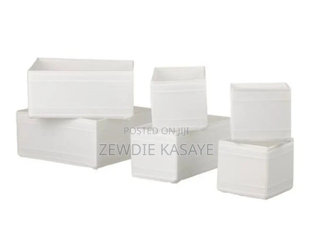 Ikea Drawer Organizer Box, Set of 6, White