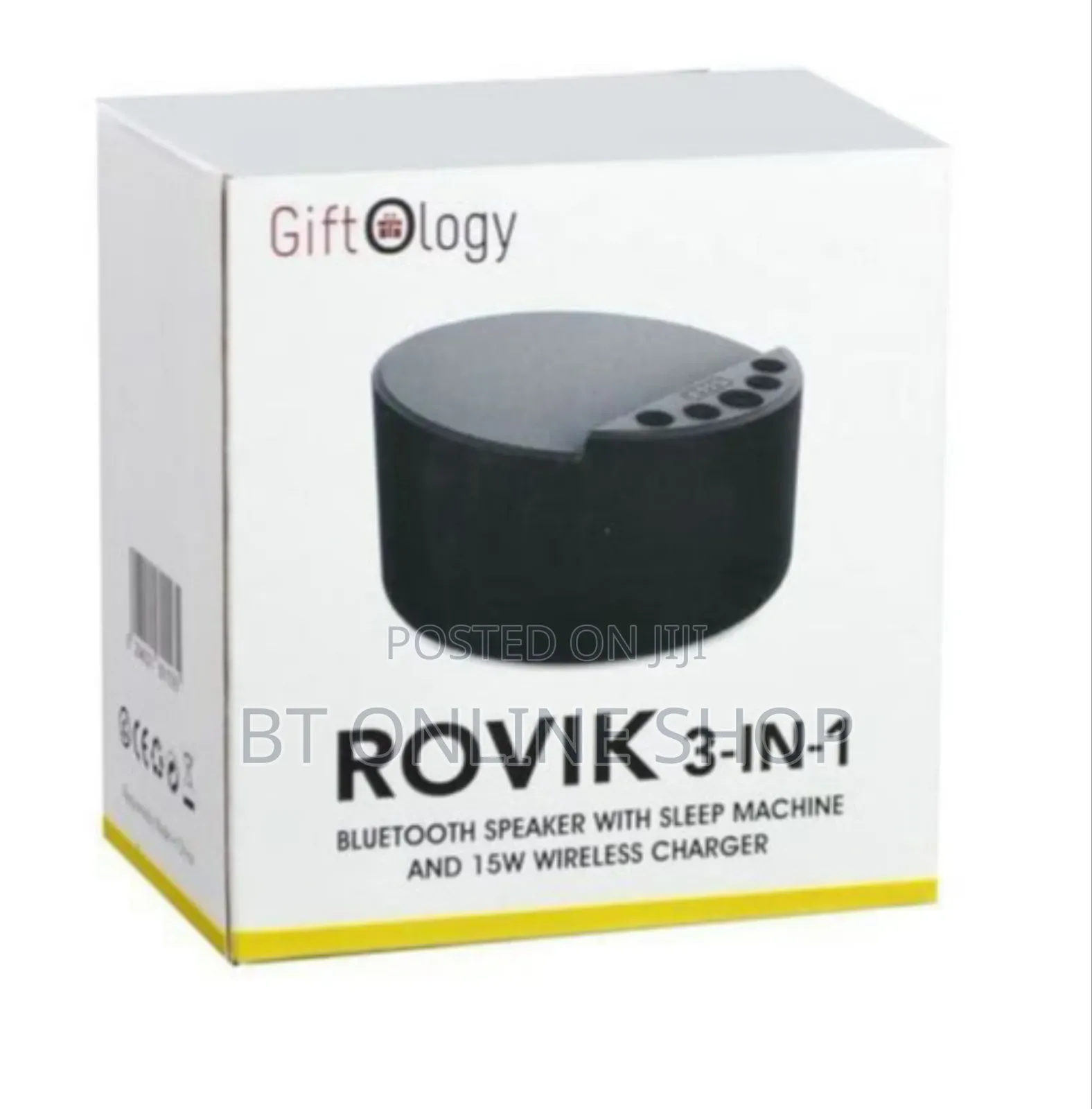 Rovik 3-in-1 Bluetooth Speaker With Sleep Machine Wireless Charger