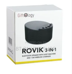 Photo - Rovik 3-in-1 Bluetooth Speaker With Sleep Machine Wireless Charger