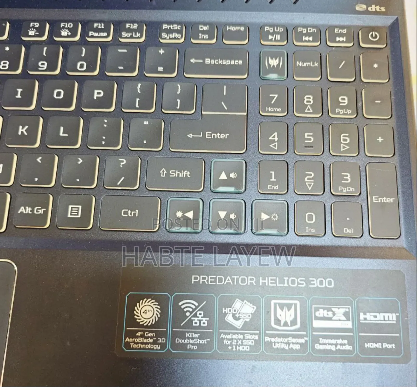 New Laptop Acer Predator Helios 300 16GB Intel Core I7 SSD 1T